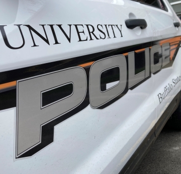 image of side of UPD patrol vehicle